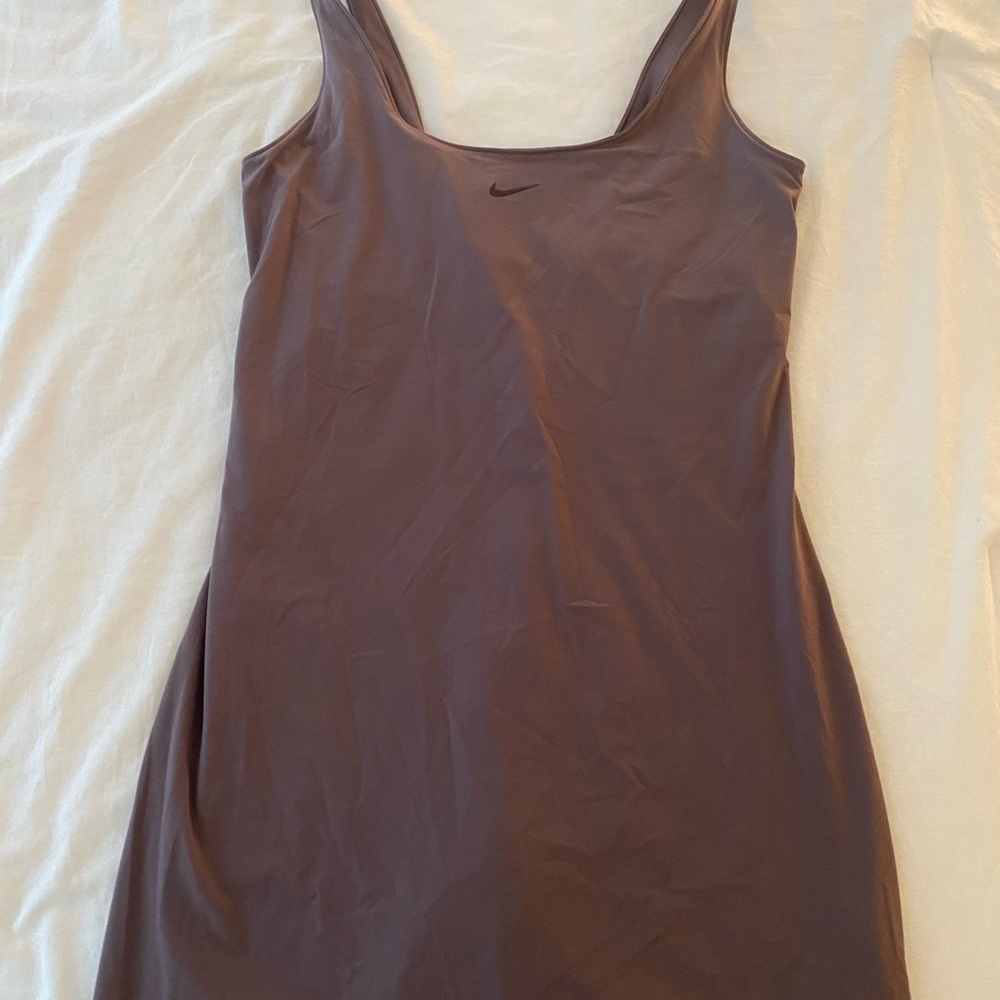 Nike athletic skirt with built in bra and shorts